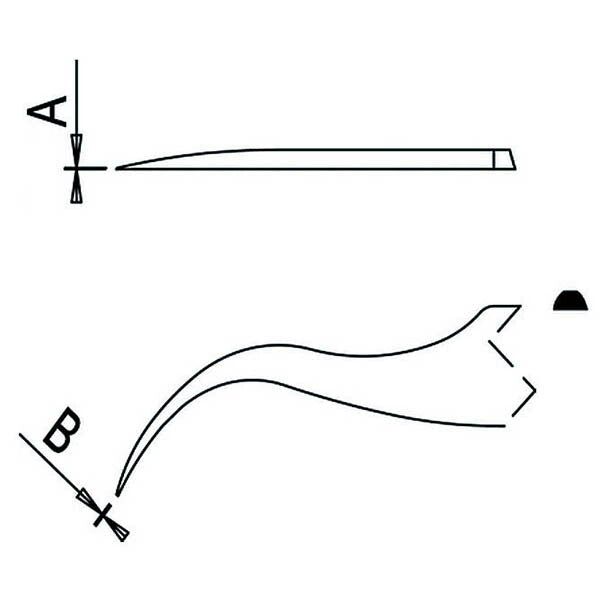 日本正規品 デュモン ESD ピンセット 赤 TYPE 7 (0304-7SAESD-ET1)(7640126715278) DUMONT