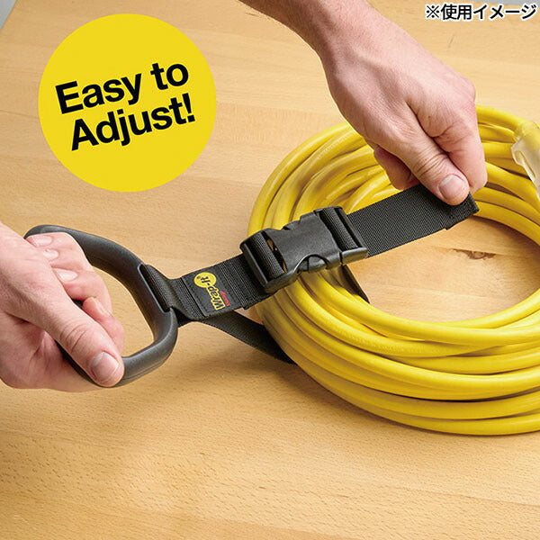 Wrap-It クリップ付収納ストラップ 15インチ BK 100-CNC-15BL (0810016856580) ラップイット