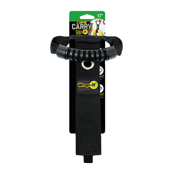 【11月の特価品】Wrap-It 100-HG-17BX ハンドル付収納ストラップ 17インチ BK ラップイット