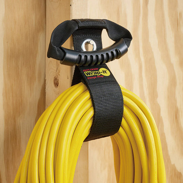 【11月の特価品】Wrap-It 100-HG-17BX ハンドル付収納ストラップ 17インチ BK ラップイット