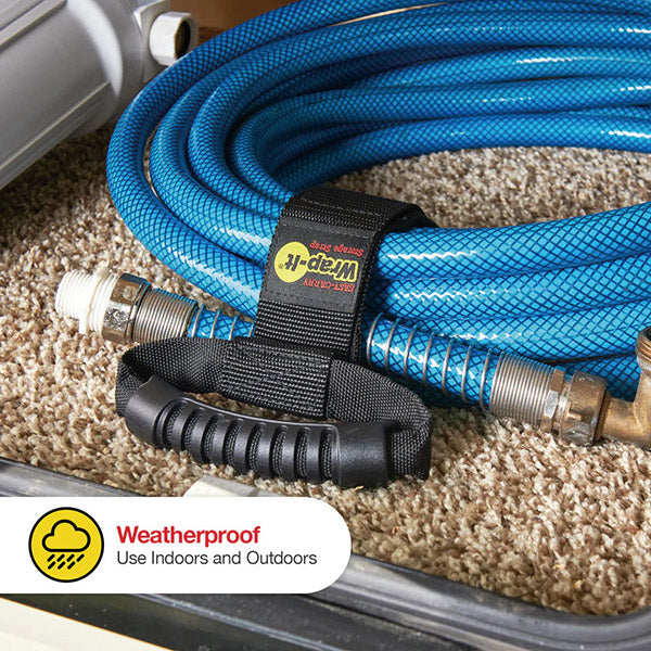 【11月の特価品】Wrap-It 100-HG-17BX ハンドル付収納ストラップ 17インチ BK ラップイット