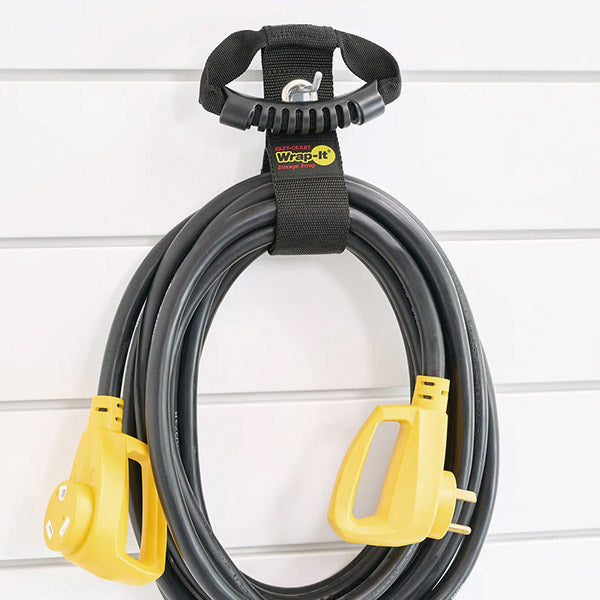 【11月の特価品】Wrap-It 100-HG-17BX ハンドル付収納ストラップ 17インチ BK ラップイット
