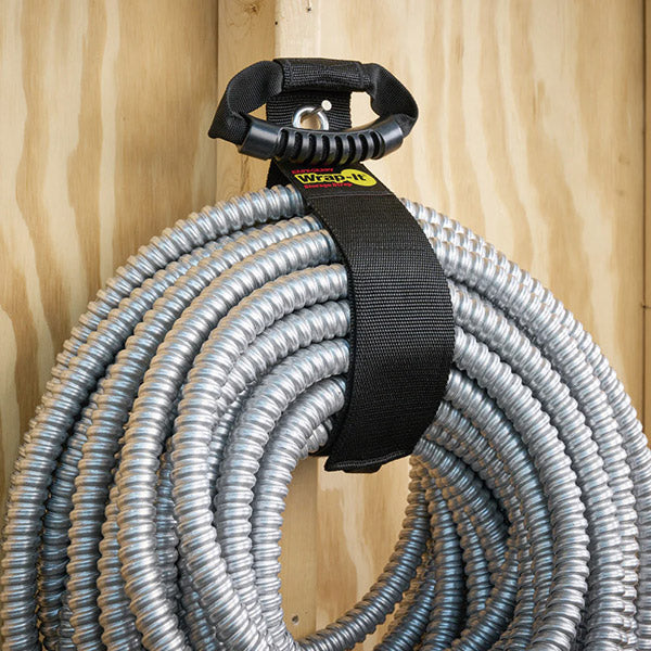 【11月の特価品】Wrap-It 100-HG-28BX ハンドル付収納ストラップ 28インチ BK ラップイット