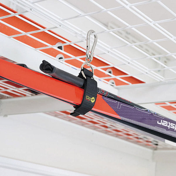 Wrap-It 100-HNH-12BL カラビナ付収納ストラップ 12インチ BK ラップイット