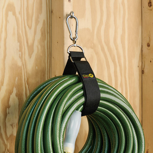 Wrap-It 100-HNH-32BL カラビナ付収納ストラップ 32インチ BK ラップイット