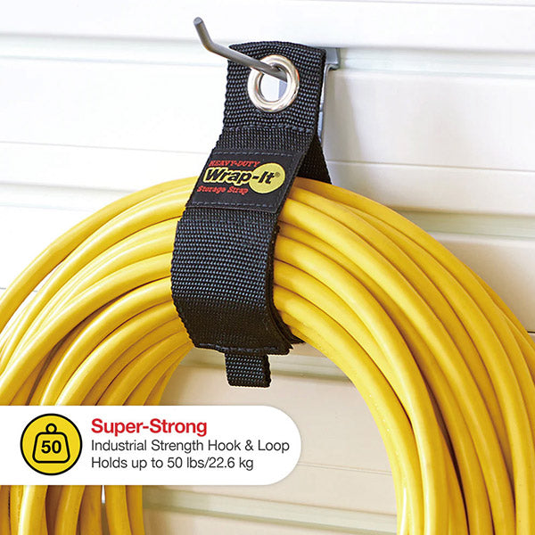 Wrap-It 102-30BX フック用収納ストラップ゚13インチ 2個入 BK ラップイット