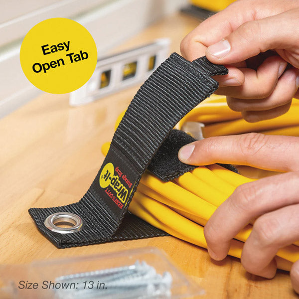 Wrap-It 102-40BX フック用収納ストラップ17インチ 2個入 BK ラップイット