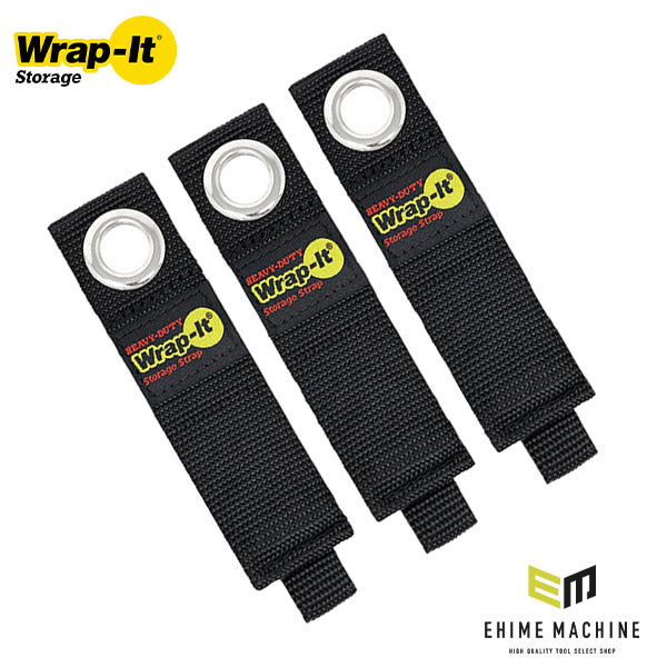 Wrap-It 103-20BX フック用収納ストラップ10インチ 3個入 BK ラップイット