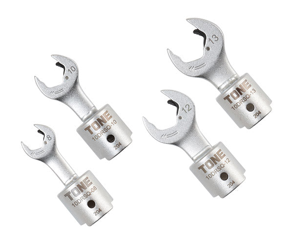 TONE 差替式トルクレンチ用交換クイックスパナヘッドセット T10Dシリーズ 4点セット (10DRSQ40)(4953488437225) トネ