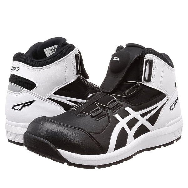 アシックス 安全靴 ウィンジョブ CP304 BOA ブラック×ホワイト 3E ハイカット JSAA A種 22.5cm~30.0cm (1271A030.001) ASICS