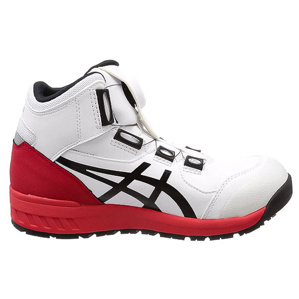 アシックス 安全靴 ウィンジョブ CP304 BOA ホワイト×ブラック 3E ハイカット JSAA A種 22.5cm~30.0cm (1271A030.100) ASICS
