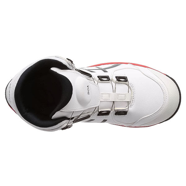 アシックス 安全靴 ウィンジョブ CP304 BOA ホワイト×ブラック 3E ハイカット JSAA A種 22.5cm~30.0cm (1271A030.100) ASICS