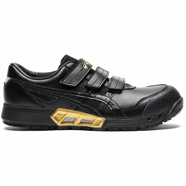 アシックス 安全靴 1271A035.001 ウィンジョブCP305 AC ブラック×ブラック ASICS ローカット ベルトタイプ 人工皮革 おしゃれ かっこいい 作業靴 スニーカー
