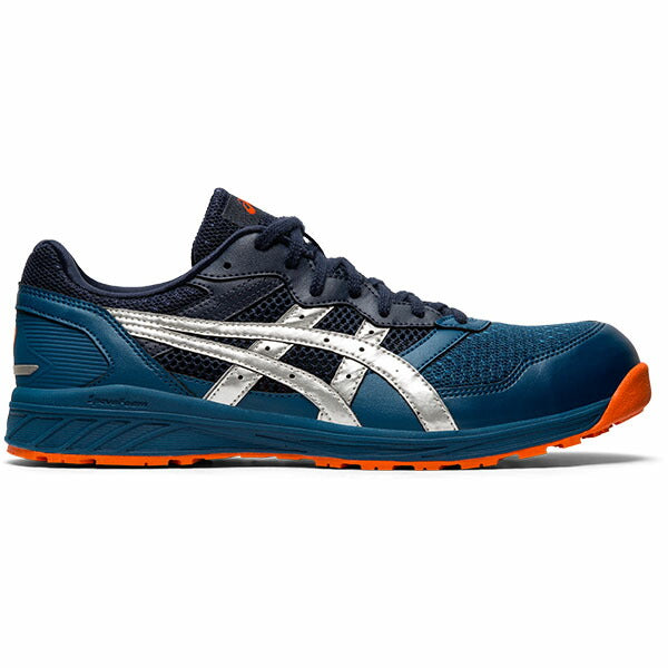 アシックス 安全靴 ウィンジョブ CP210 マコブルー×シルバー (1273a006.400) ASICS ローカット 紐タイプ メッシュ 作業靴 スニーカー
