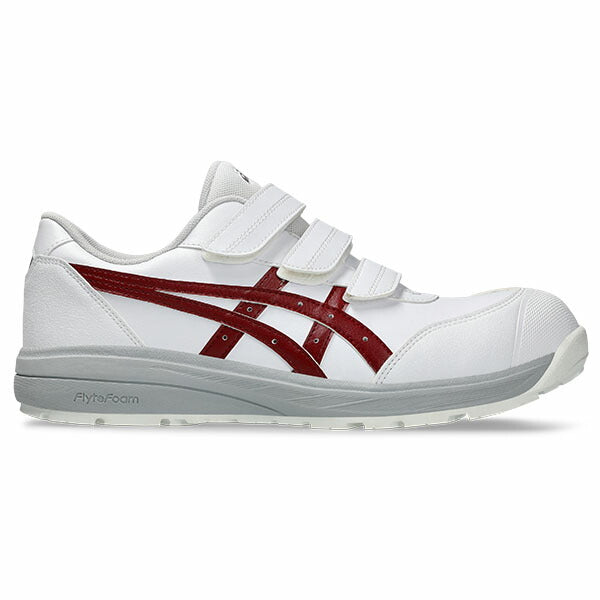 アシックス 安全靴 ウィンジョブ CP311 ホワイト×ビートジュース (1273a110.100) 3E相当 ローカット ベルトタイプ 人工皮革 JSAA A種 22.5~32.0cm (1273A110.100) ASICS