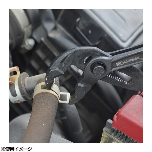 フジ矢 クイックウォーターポンププライヤー(黒金) (140-185-BG)(4952520853115) FUJIYA 工具