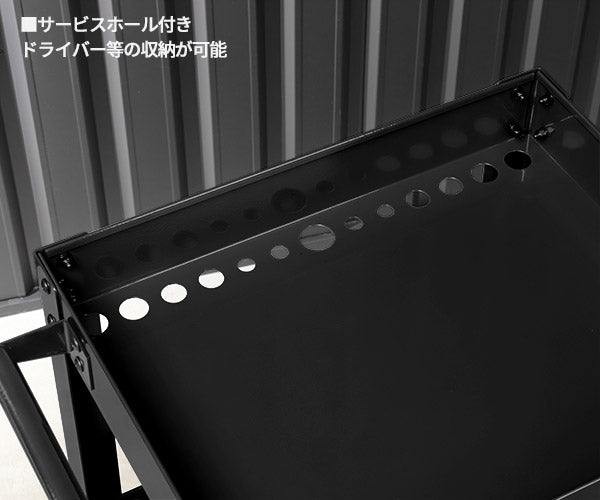 日本正規品 バーコ ミニカート 3段 ツールカート ブラック 新型HD仕様 ハイグレードキャスター (1470K1KPCN)(4547230154685) BAHCO