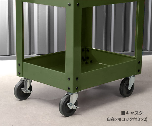 【厳選特価】日本正規品 バーコ 3段ロールカートミニ コンバットグリーン 標準仕様 ツールカート (1470K1KPZR)(4547230155378) BAHCO