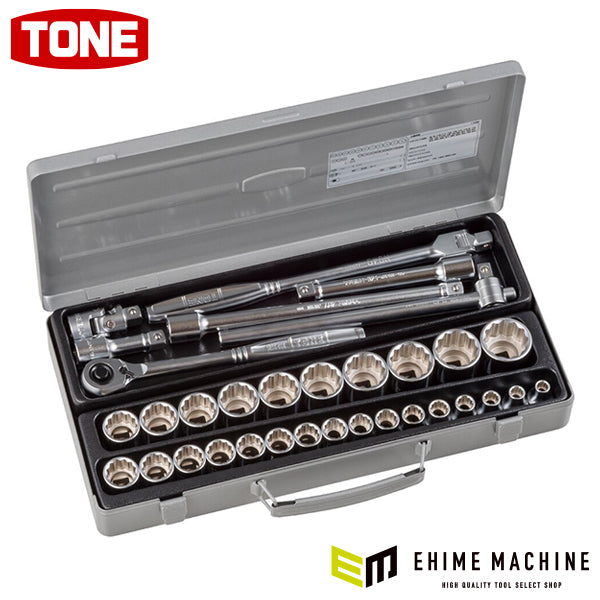 TONE ソケットレンチセット 差込角12.7mm 33点セット (170M)(4953488091731) トネ