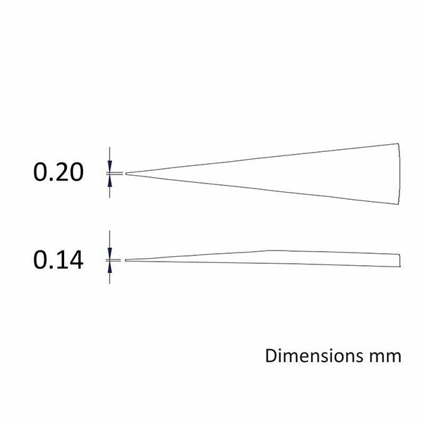 日本正規品 アイデアルテック 0.2 x120MM チタン製高精度ピンセット (1.TA.0.IT)(7640144710163) ideal-tek