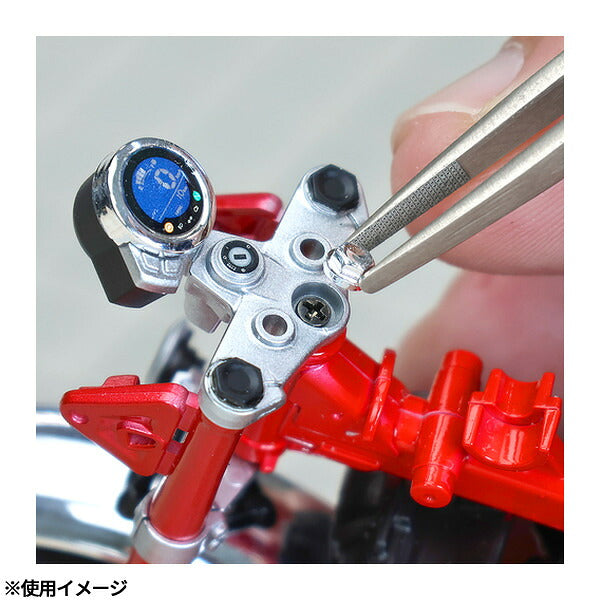 アネックス ラバーグリップ付ステンレスピンセット はじピン 先丸型120mm ラバーグリップ (211-H)(4962485096069) ANEX