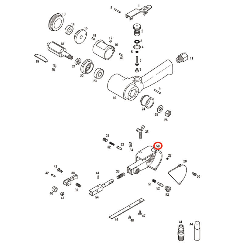 部品・代引き不可] COMPACT-TOOL 212A用 【 ホイールガードB 】 NO.50