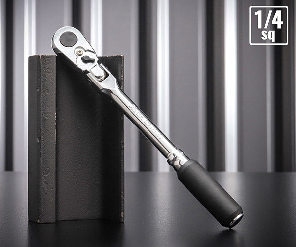 Z-eal 6.3sq.首振りラチェットハンドルロング 2726Z-160-G72 72枚ギア 1/4フレックスロングラチェットハンドル 6.35mm ジール Ko-ken コーケン