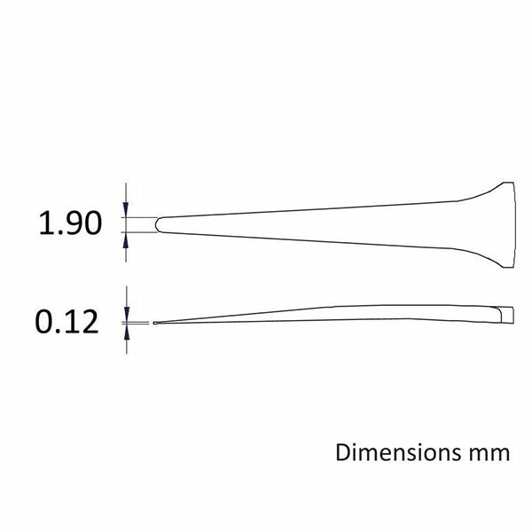 日本正規品 アイデアルテック 1.9 x120MM チタン製高精度ピンセット (2A.TA.0.IT)(7640144710255) ideal-tek