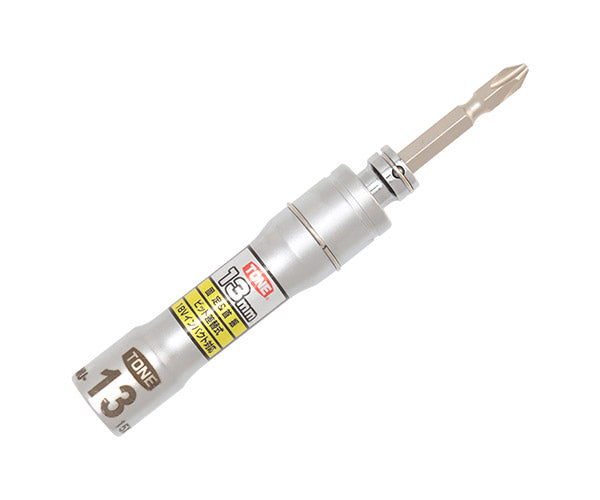TONE ソケットビット(電動工具用) 差替式ユニバーサルビットソケット 対辺寸法13mm (2BNU-13)(4953488317060) トネ