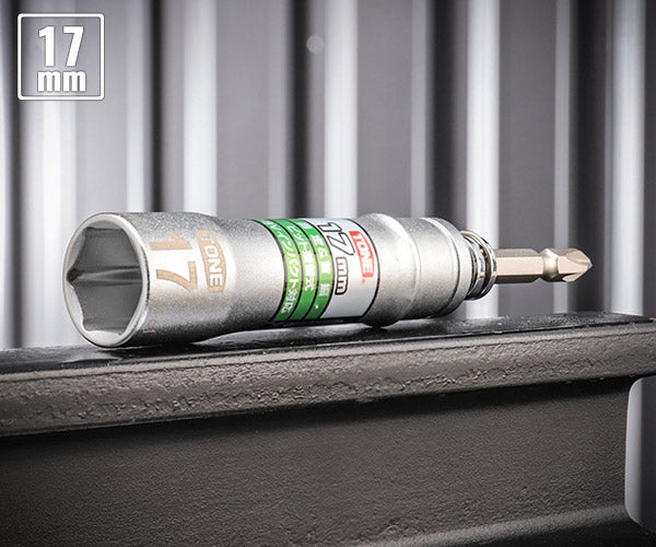 TONE ソケットビット(電動工具用) 差替式ユニバーサルビットソケット(ロックタイプ) 対辺寸法17mm (2BNU-17)(4953488300475) トネ