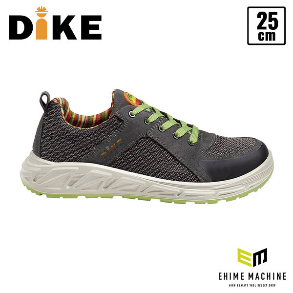 【限定特価】日本正規品 DIKE ディーケ安全靴 ランナー 25.0 cm グラファイトグレー 32118-285-38 イタリア製 安全作業靴 ワークシューズ