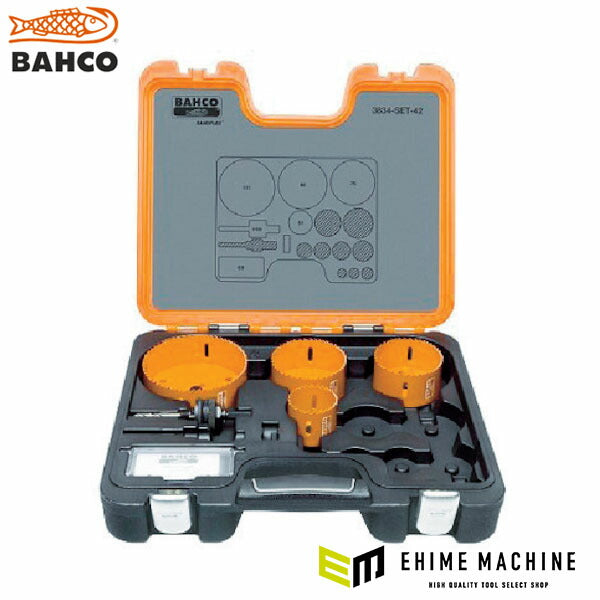 日本正規品 バーコ 替刃式バイメタルホルソー セット 51、76、86、111mm (3834-SET-42)(7311518241988) BAHCO