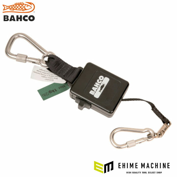 日本正規品 バーコ 安全ロープ ランヤード 最大長さ1000mm ブラック (3875-RL2)(7314150312948) BAHCO