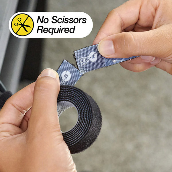 Wrap-It 400-12X75PBL 配線コード収納ロール 3.7m BK ラップイット