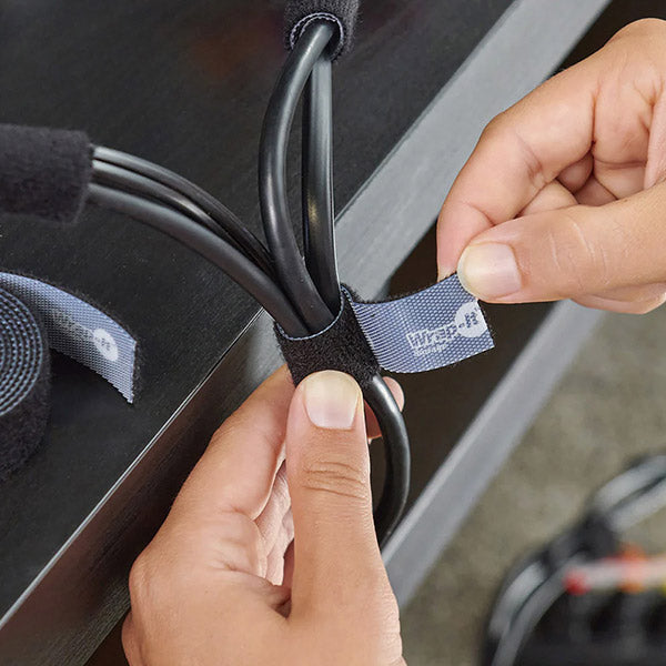 Wrap-It 400-12X75PBL 配線コード収納ロール 3.7m BK ラップイット