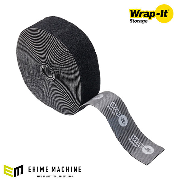 Wrap-It 400-20X15PBL 配線コード収納ロール 6.1m BK ラップイット