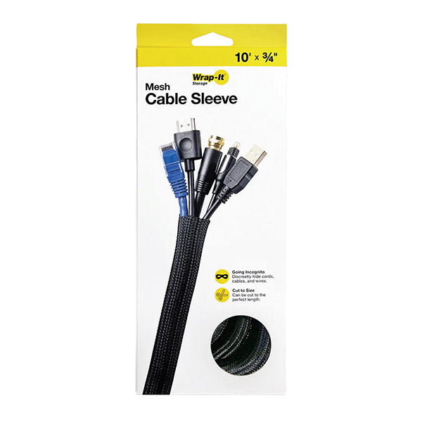 Wrap-It 400-SM-10x75BL ケーブルスリーブMeshBlack ラップイット