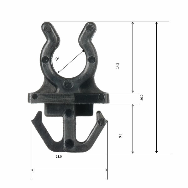 ムーブオン ハスラー用クリップ 10個入 純正品番09403-07306対応 (4006-CSW-081)(4940995884291) 車 自動車 クリップ