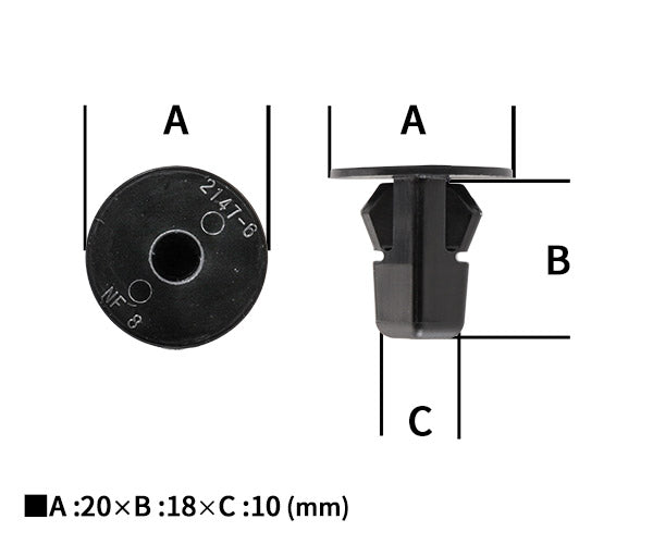 ムーブオン 4006-CT-233 クリップ 30入 タイヤハウス、リヤバンパーアンダーマッドガード用 車 自動車 クリップ