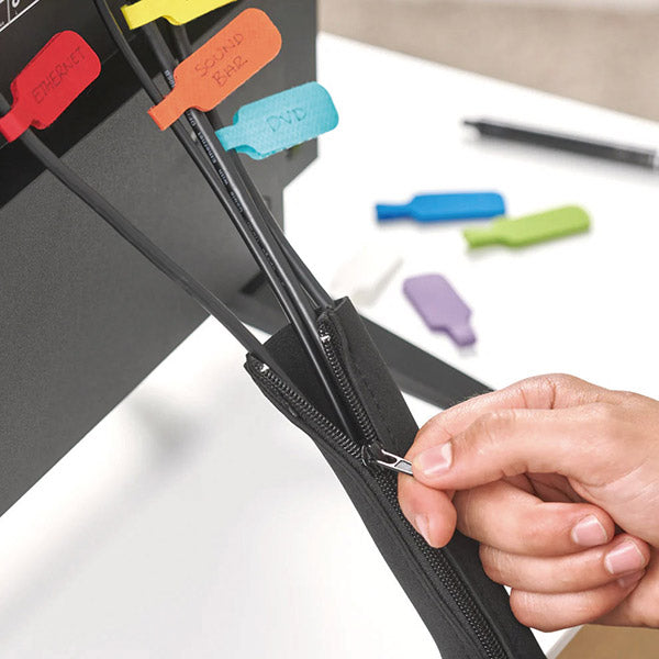 Wrap-It 402-SZ-24BL ケーブルスリーブZipper 24 2個入 ラップイット