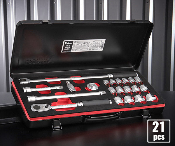 Z-eal 12.7sq.ソケットレンチセット21点組 4285Z-G72 1/2ソケットセット 12.7mm ジール Ko-ken コーケン 山下工業研究所