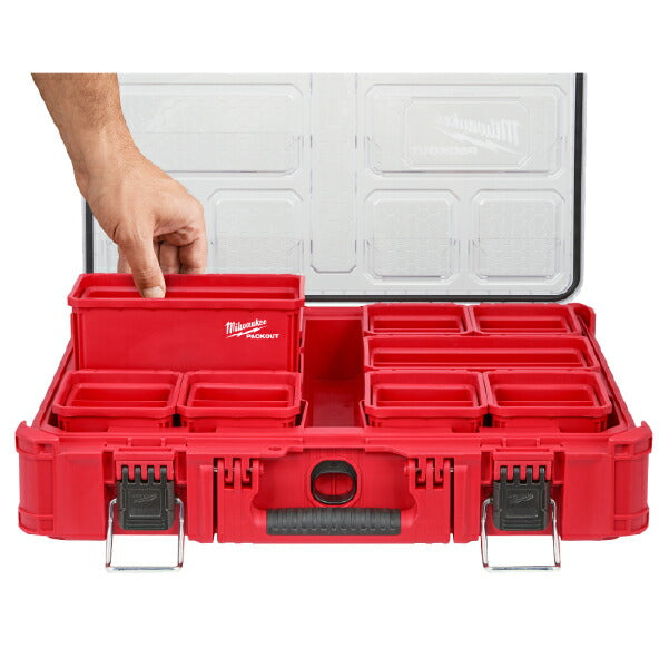 日本正規品 ミルウォーキー PACKOUT 小物収納(102mm x 204mm) 2個セット (48-22-8063)(4573592051386) milwaukee