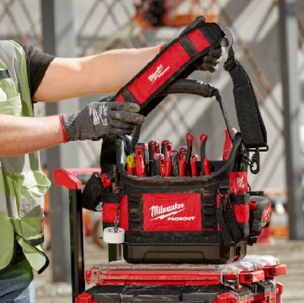 日本正規品 ミルウォーキー PACKOUT ベルト付き10インチタフトートバッグ (48-22-8311)(4573592054776) milwaukee