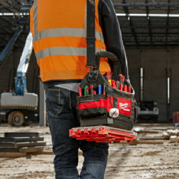 日本正規品 ミルウォーキー PACKOUT ベルト付き10インチタフトートバッグ (48-22-8311)(4573592054776) milwaukee