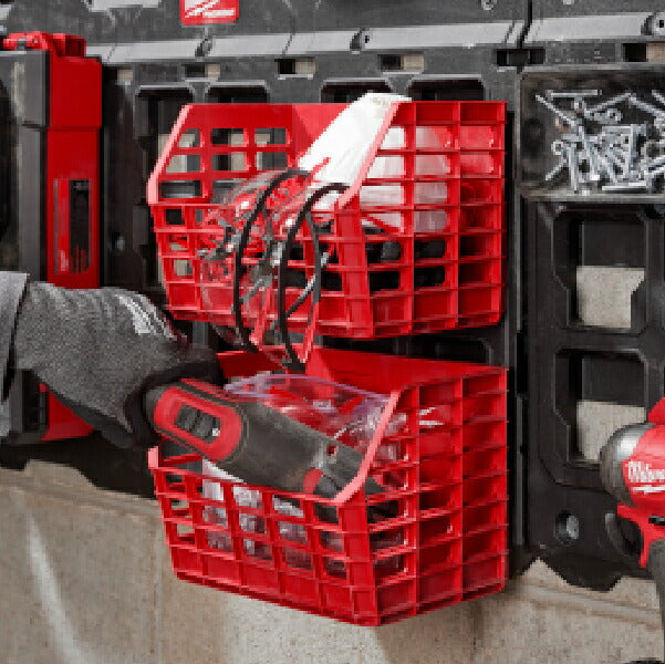 日本正規品 ミルウォーキー PACKOUT コンパクトウォールバスケット (48-22-8342)(4573592054684) milwaukee