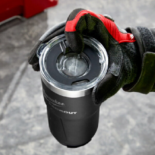 日本正規品 ミルウォーキー PACKOUT タンブラーブラック(L・590mL) (48-22-8392BX)(4573592054622) milwaukee