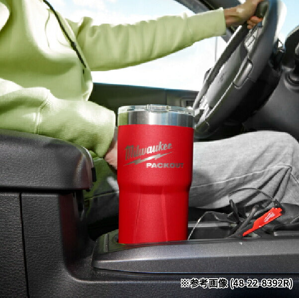 日本正規品 ミルウォーキー PACKOUT タンブラーブラック(L・590mL) (48-22-8392BX)(4573592054622) milwaukee