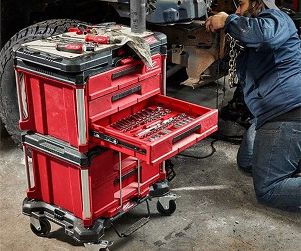 日本正規品 ミルウォーキー PACKOUT 引き出し収納 3段 (48-22-8443)(4573592050280) milwaukee