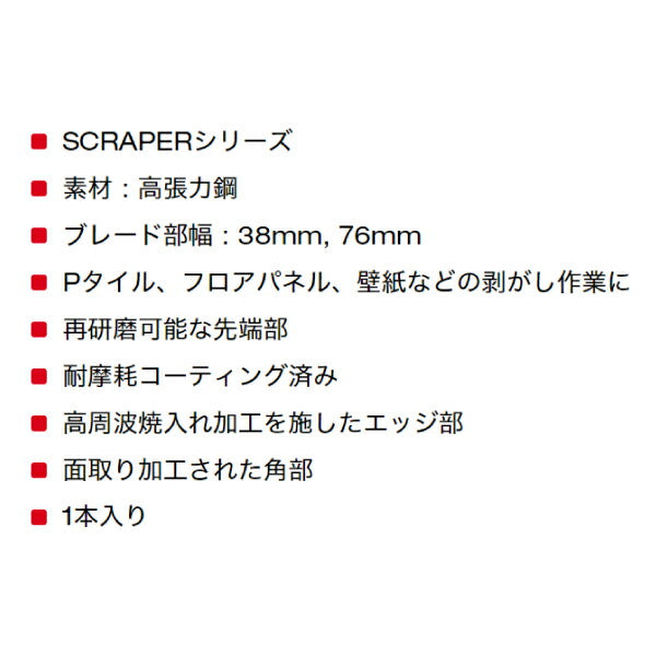 日本正規品 ミルウォーキー レシプロソー用 38mmスクレーパーブレード (49-00-5463)(4573592050969) milwaukee