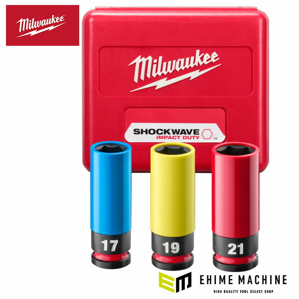 ミルウォーキー　ソケットセット　ミリ　インチ Amazon | ミルウォーキー 19個 SHOCKWAVE インパクトデューティ 1/2